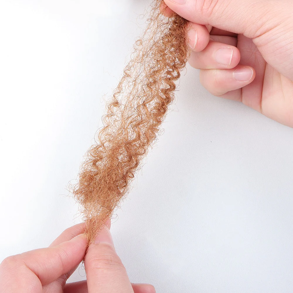 Afro kinky Curly Bulk Human Hair For Locs and Braiding 30g/pc | Natural Balck Color Brazilian Remy Hair Dyeable Bleachable - Image 5