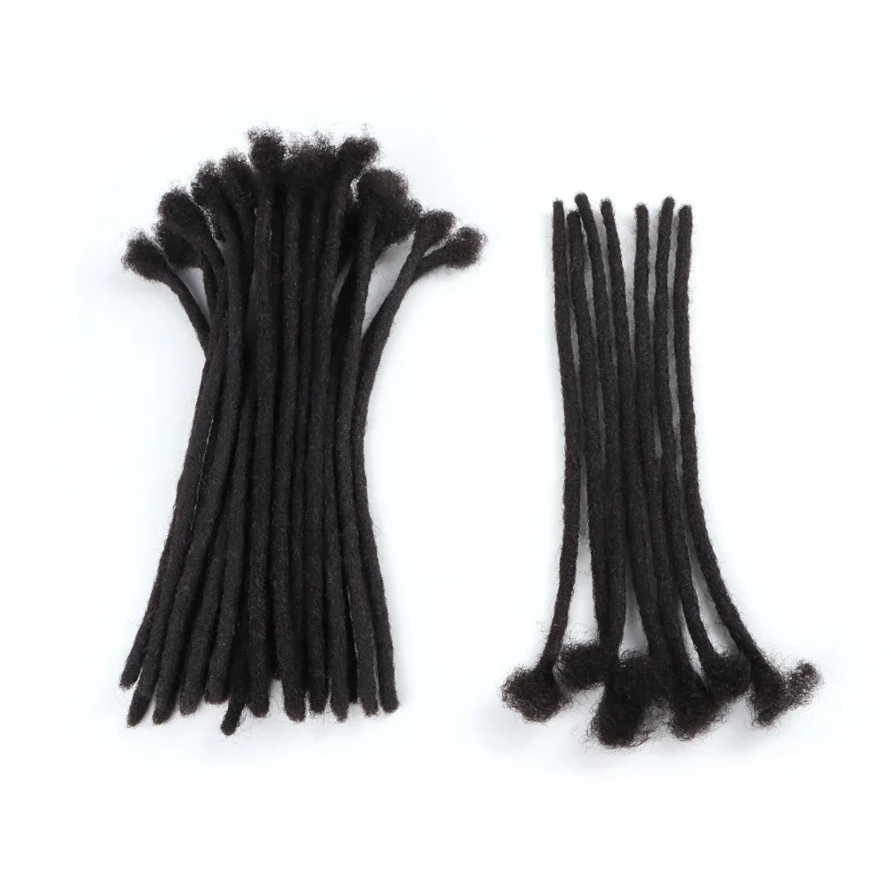 AHVast  100% Handmade Human Hair Locs Dreadlocks Extentions Afro Kinky Curly Hair Wholesale - Image 4