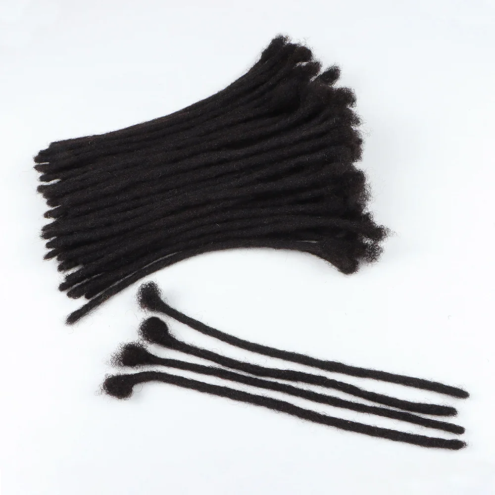 AHVast  100% Handmade Human Hair Locs Dreadlocks Extentions Afro Kinky Curly Hair Wholesale - Image 5