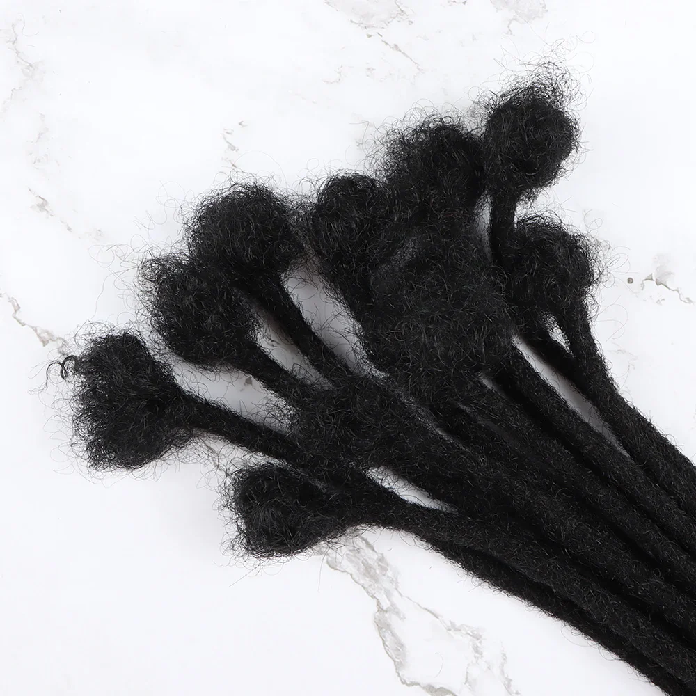 AHVast  100% Handmade Human Hair Locs Dreadlocks Extentions Afro Kinky Curly Hair Wholesale - Image 6