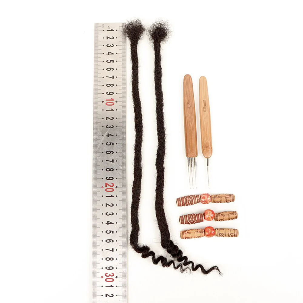 Curly Ends Locs |100% Human Hair Curly Ends Dreads Loc Extension - Image 12