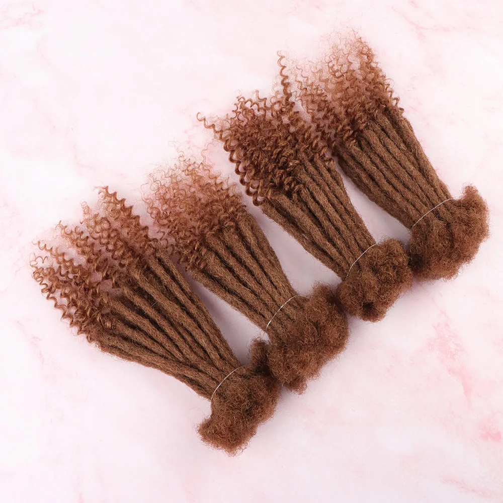 Curly Ends Locs |100% Human Hair Curly Ends Dreads Loc Extension - Image 14