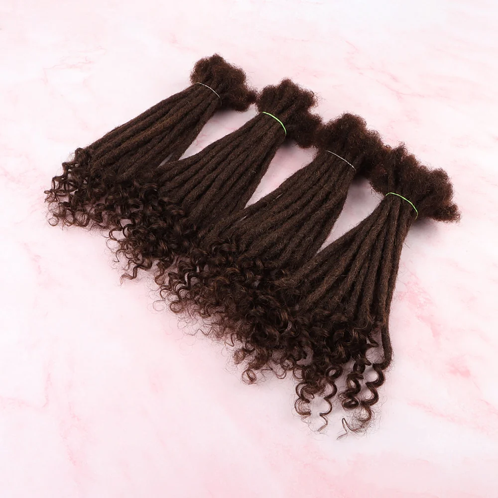 Curly Ends Locs |100% Human Hair Curly Ends Dreads Loc Extension - Image 15