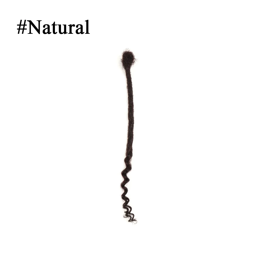 Curly Ends Locs |100% Human Hair Curly Ends Dreads Loc Extension - Image 3