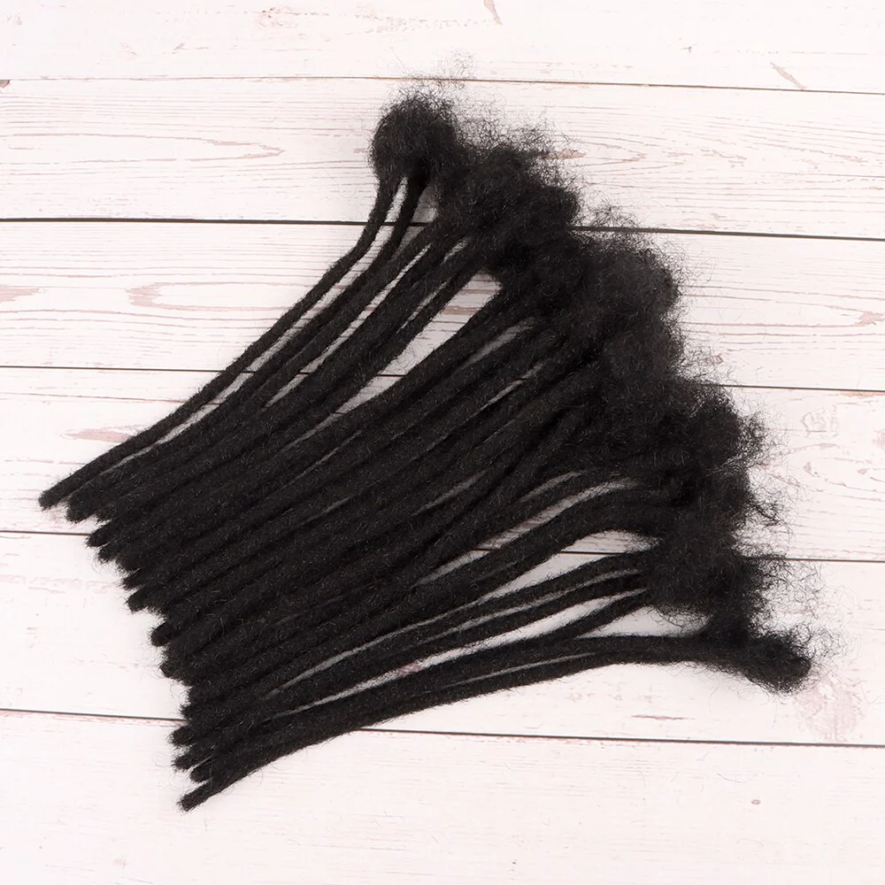 Human Hair Locs Extensions Natural Black Dreadlocks For Women and Men - Image 3