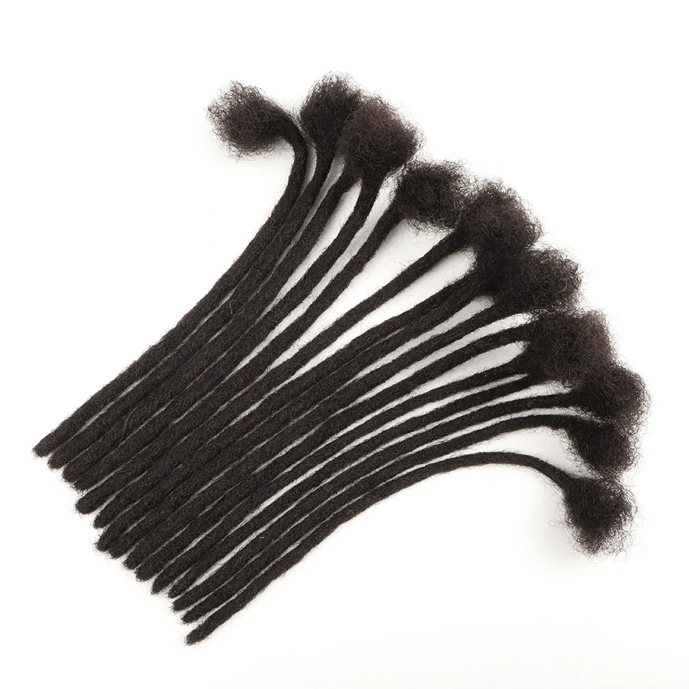 Locsoflove 100% Human Hair Dreadlocks Locks Extension Locs Rastas Humano Black Man - Image 12