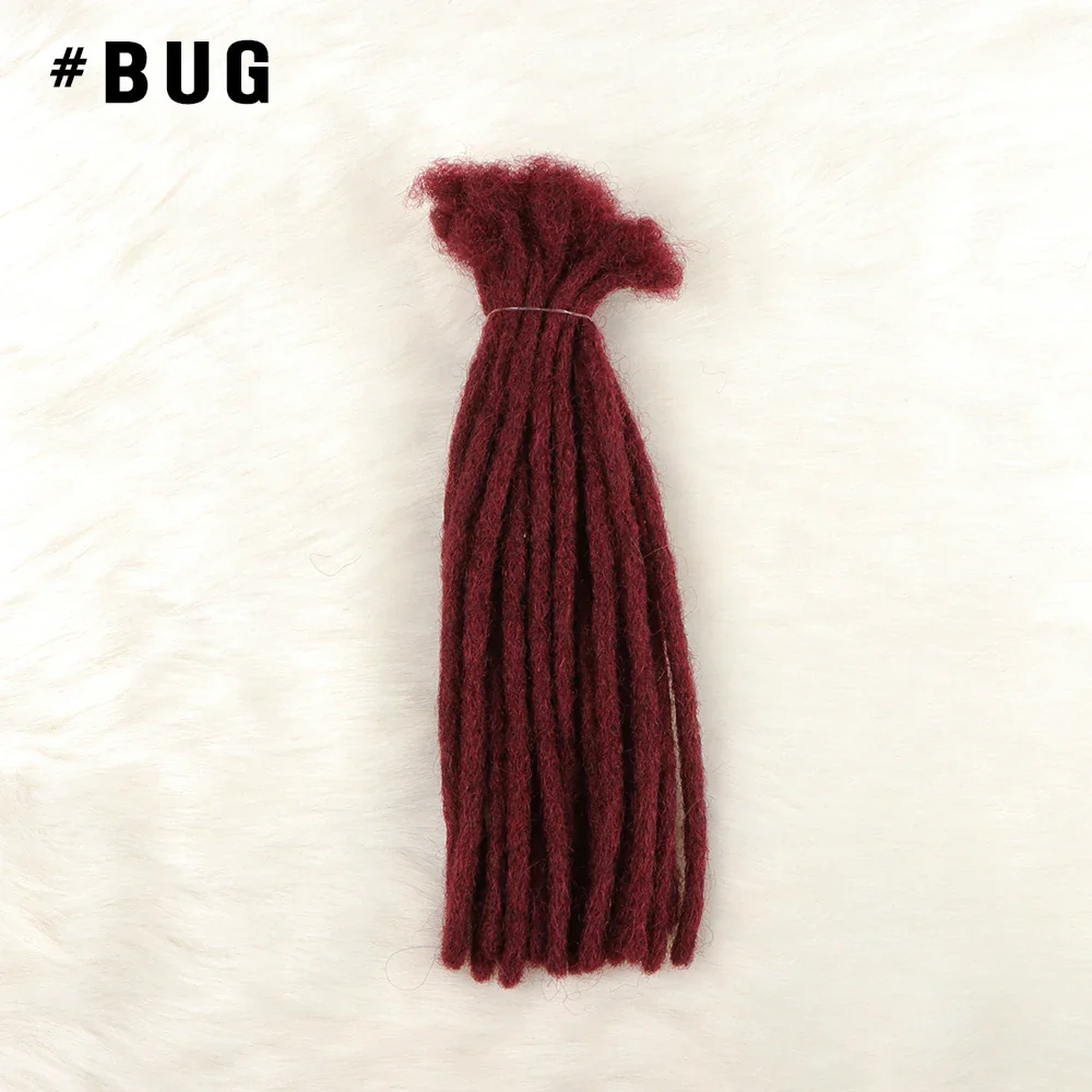 Locsoflove 100% Human Hair Dreadlocks Locks Extension Locs Rastas Humano Black Man - Image 11