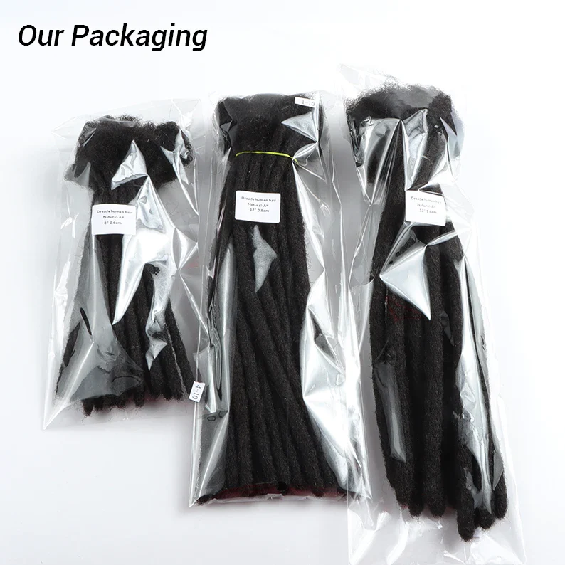 Locsoflove 100% Human Hair Dreadlocks Locks Extension Locs Rastas Humano Black Man - Image 5