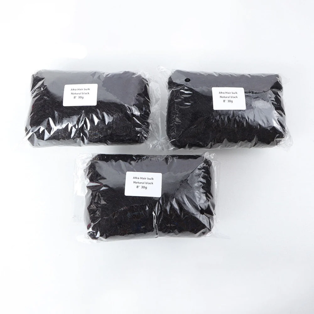 Natural Hair Extension Bulk | Natural Black - Image 3