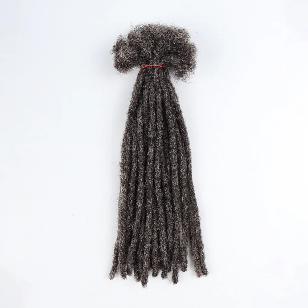 Salt And Pepper Color Cheap Dread Hair Extension - Image 7
